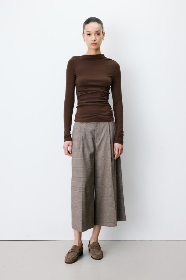 Grace & Mila Aurygny long sleeve T-shirt Dark brown