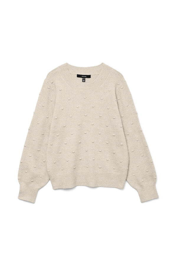 Vero Moda Camisola de bolinhas texturizada com malha  Cinzento