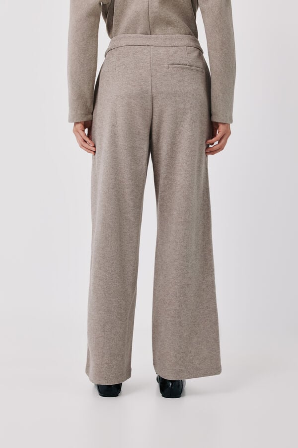 Cortefiel Comfort soft fabric trousers Beige