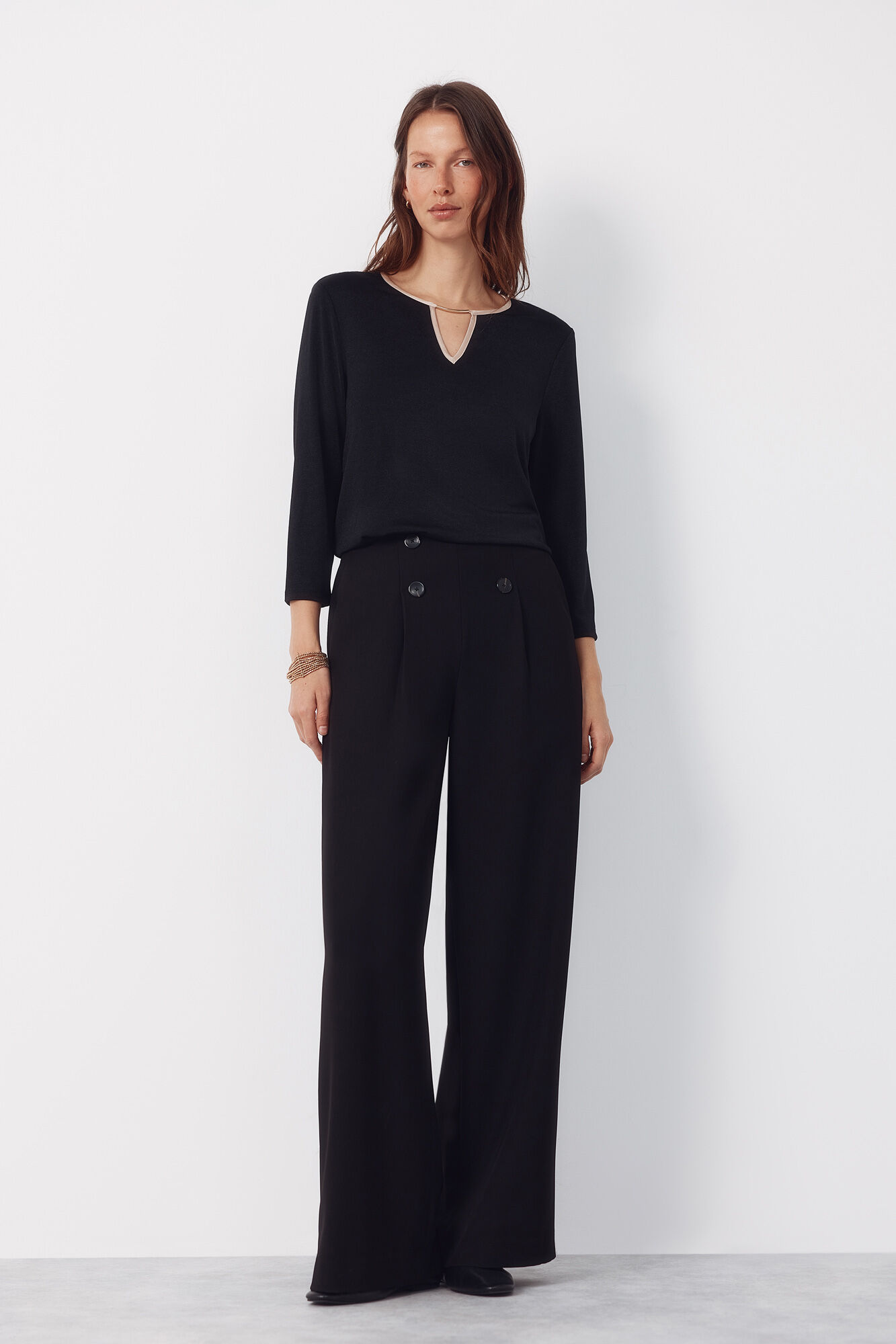 Cortefiel Top teardrop contrast