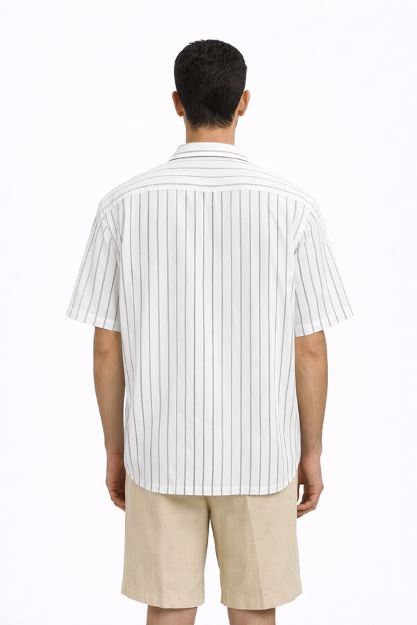 Selected Camisa de manga curta Impress&atilde;o