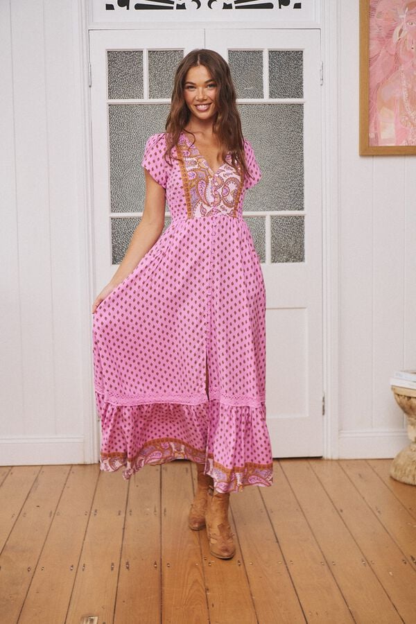 Jaase Vestido comprido Carmen Subiu