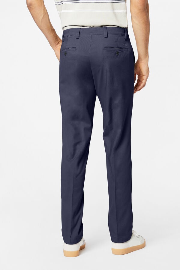 Dockers Calças elástica slim cáqui fácil Azul