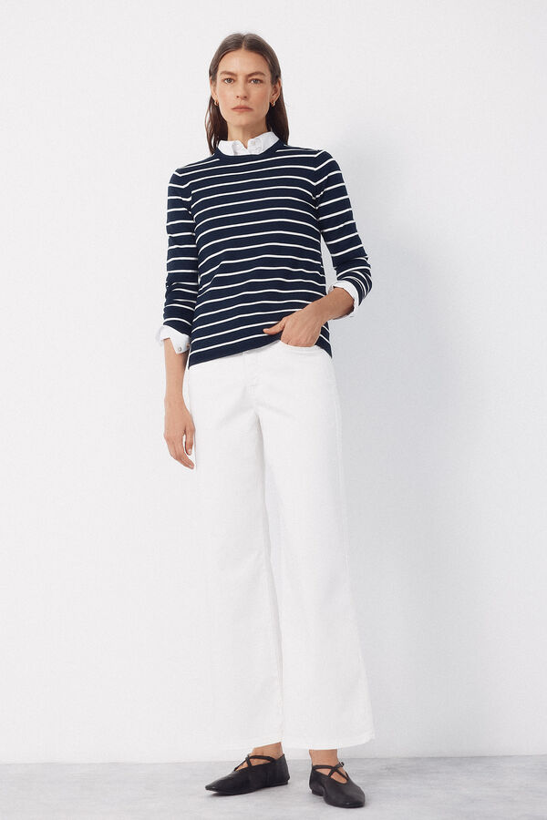 Cortefiel Sensational marine jeans White