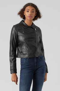 Cortefiel Long-sleeved short jacket Black