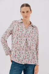 Cortefiel Pleated shirt Multicolour