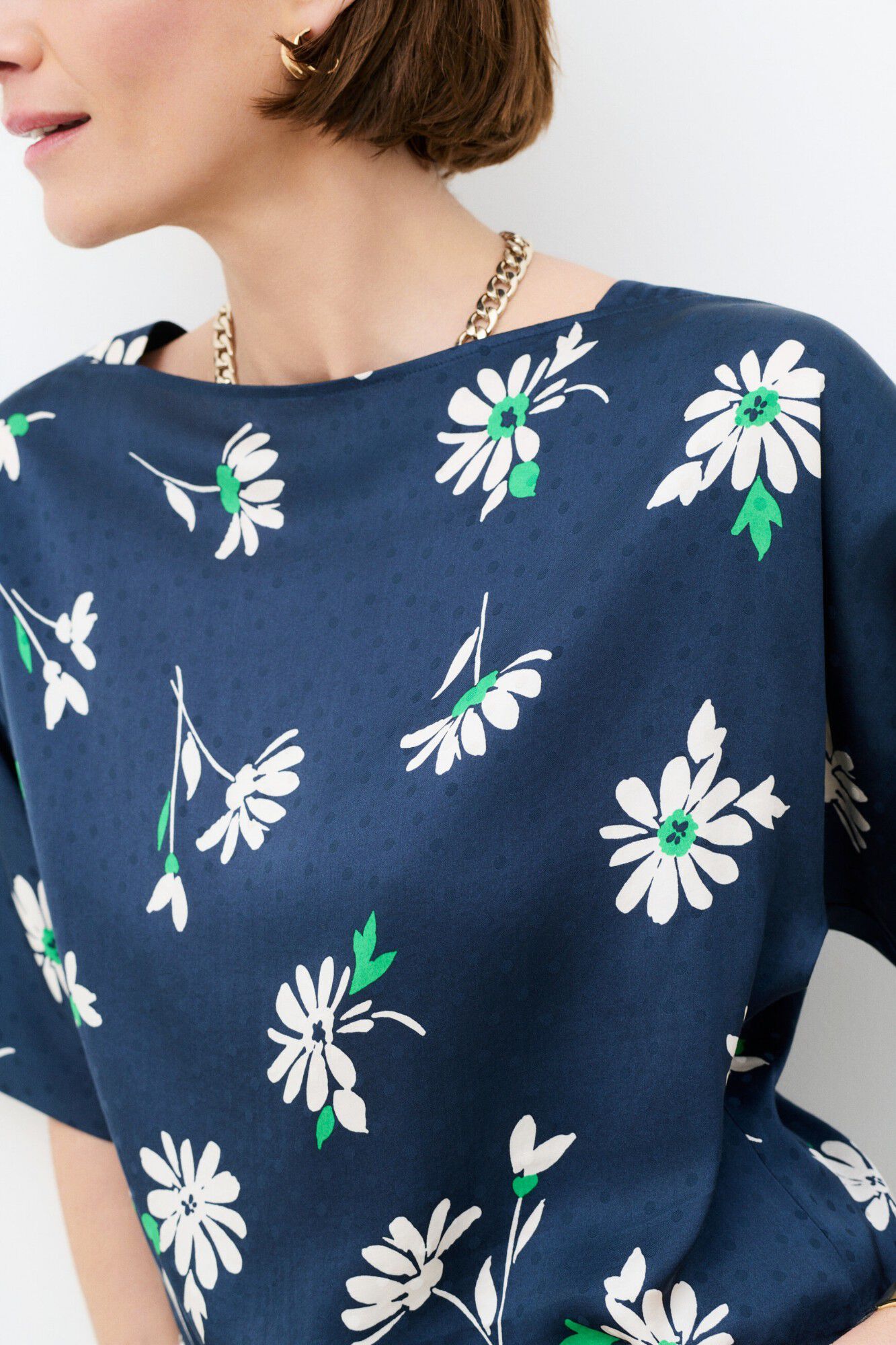 Caroll Camisa de corte reto Cscarf