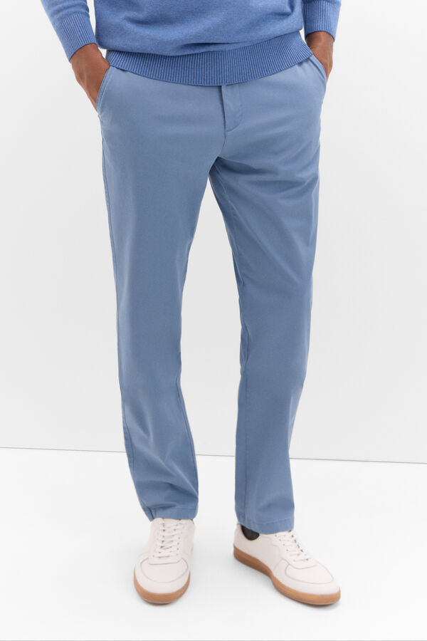Cortefiel Pantalón chino regular fit Blue