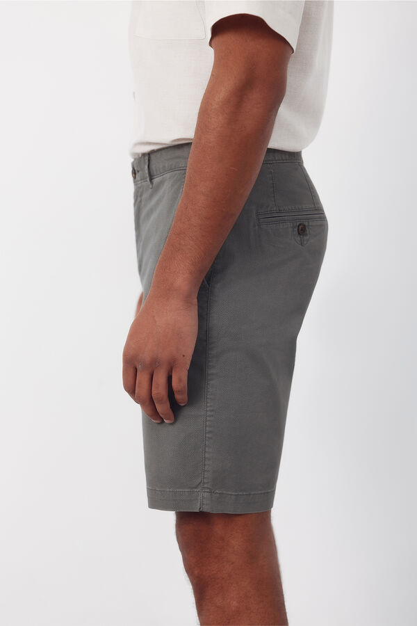 Cortefiel Bermuda chinos regular print Kaki