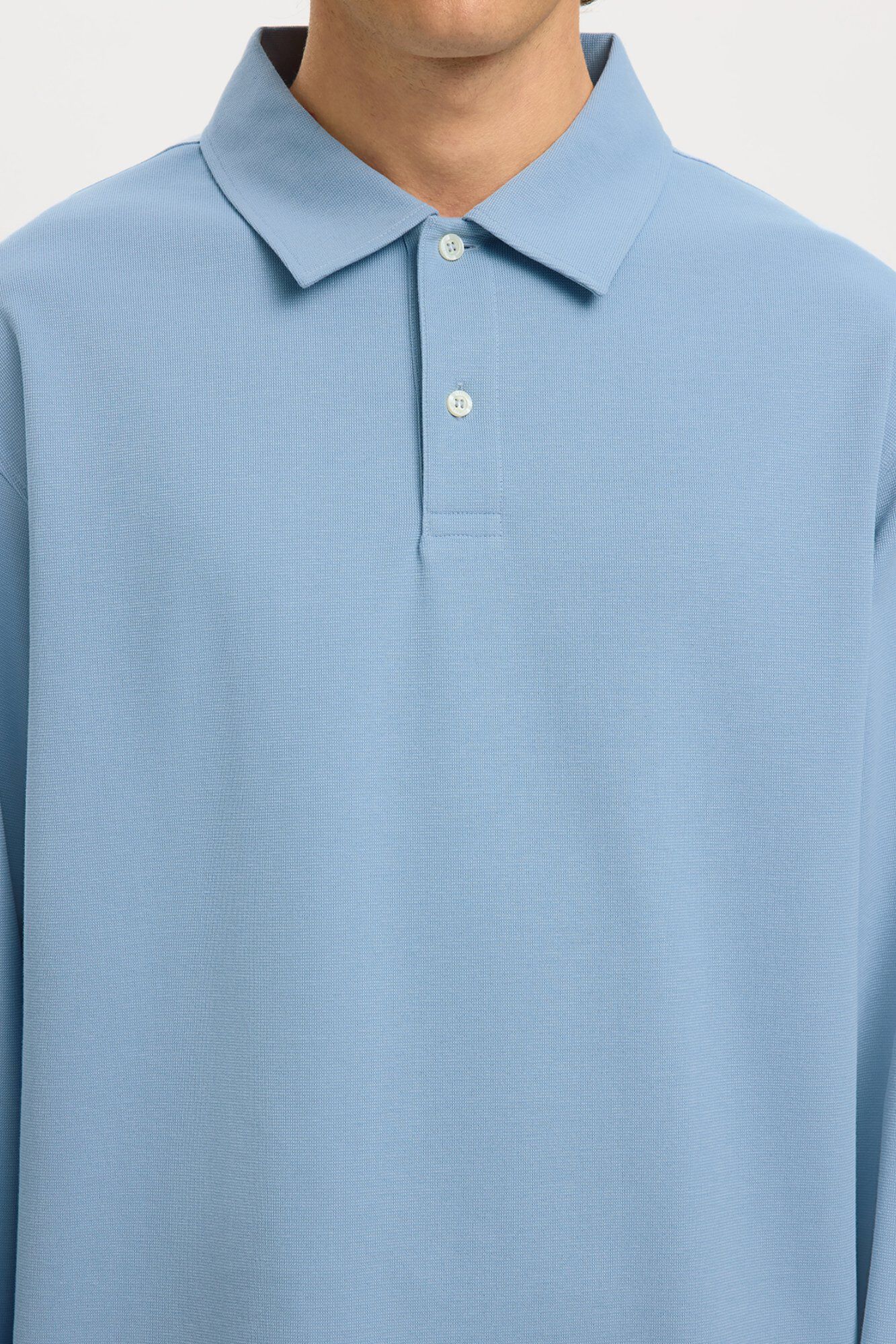 Selected Polo manga comprida relax