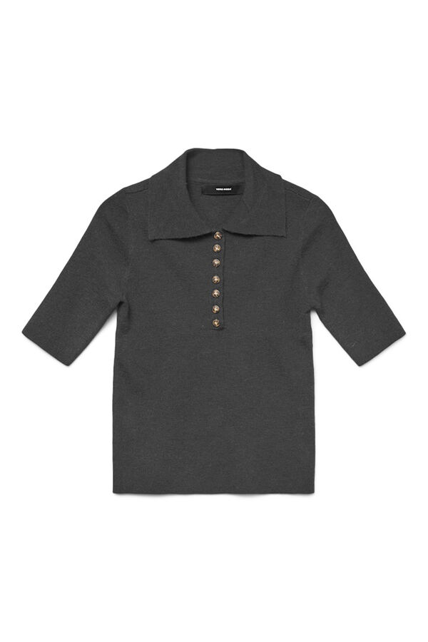 Vero Moda Polo de manga curta  Cinzento