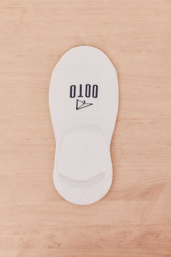 OOTO Meia invis&iacute;vel Branco