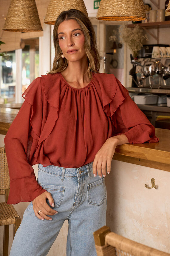 Blusa volante Inaya