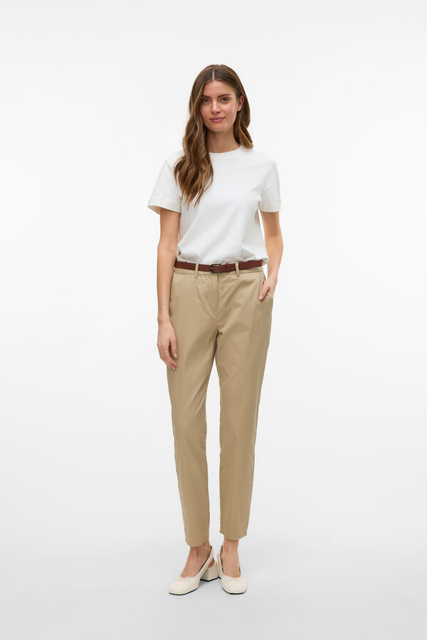 Vero Moda Calças formais Cinzento