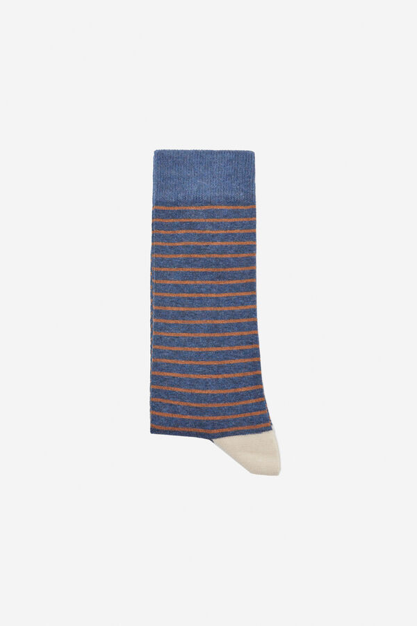 Cortefiel Stripy socks Blue