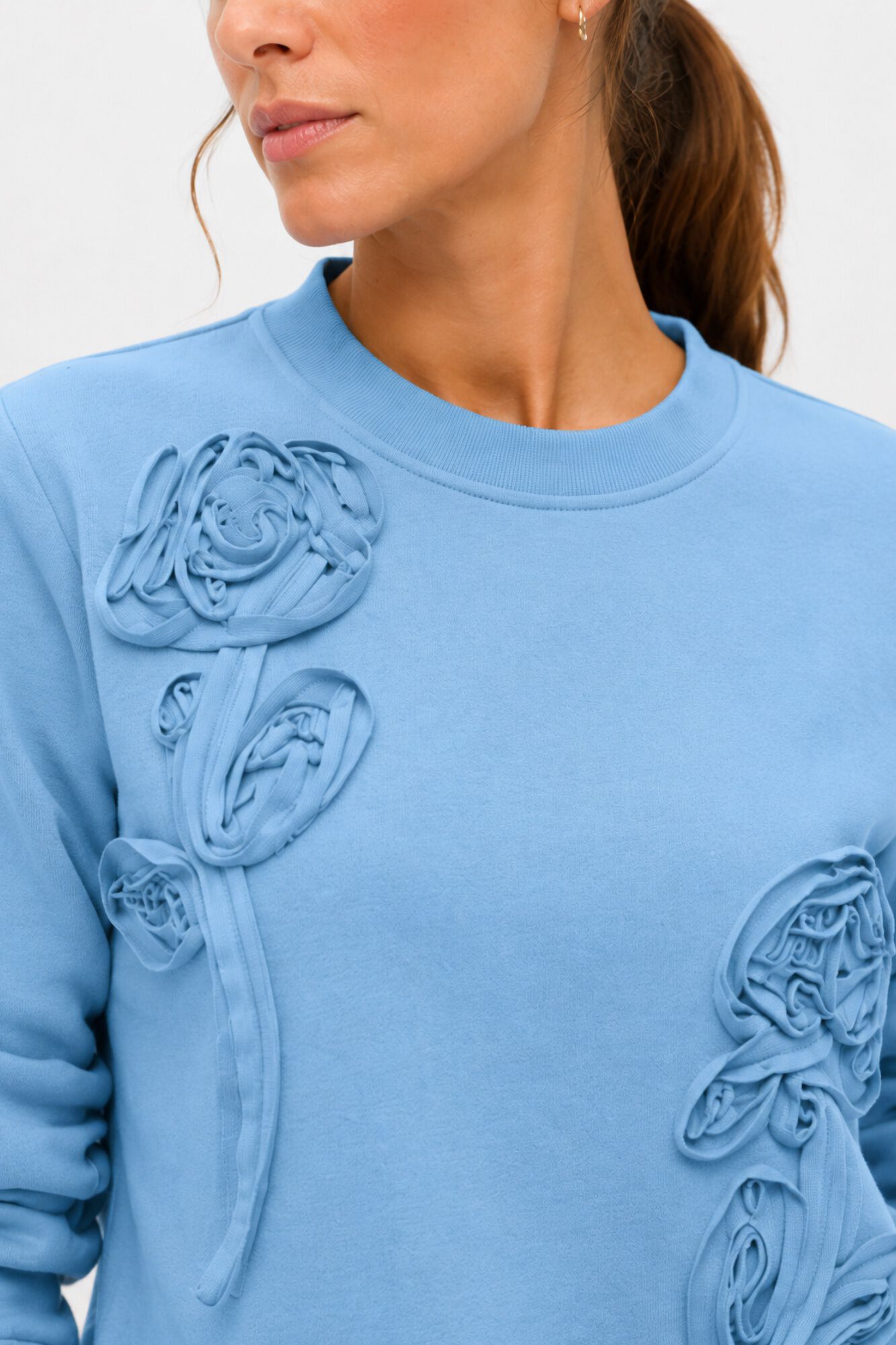 Object Embroidered floral sweatshirt