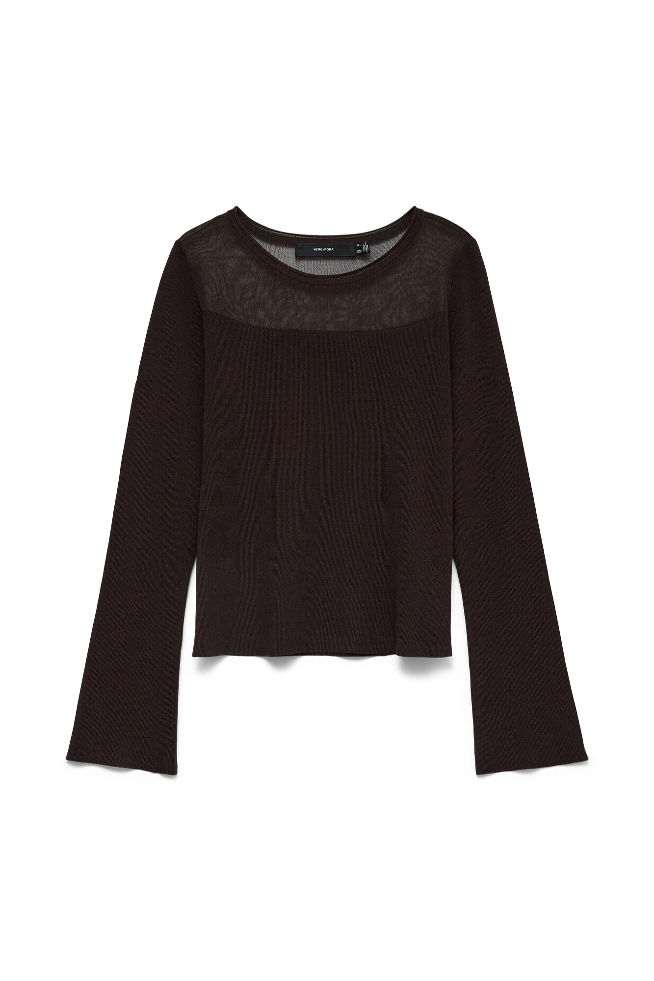 Vero Moda Top de malha com detalhe semitransparente
