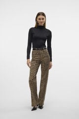 Vero Moda Jeans com estampa animal Castanho