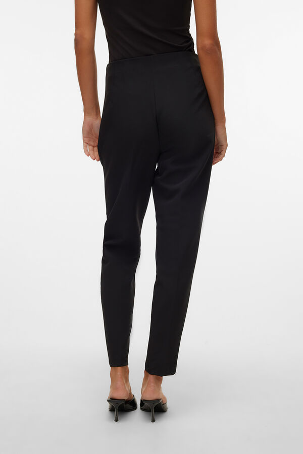 Vero Moda Pantalón largo de vestir Negro