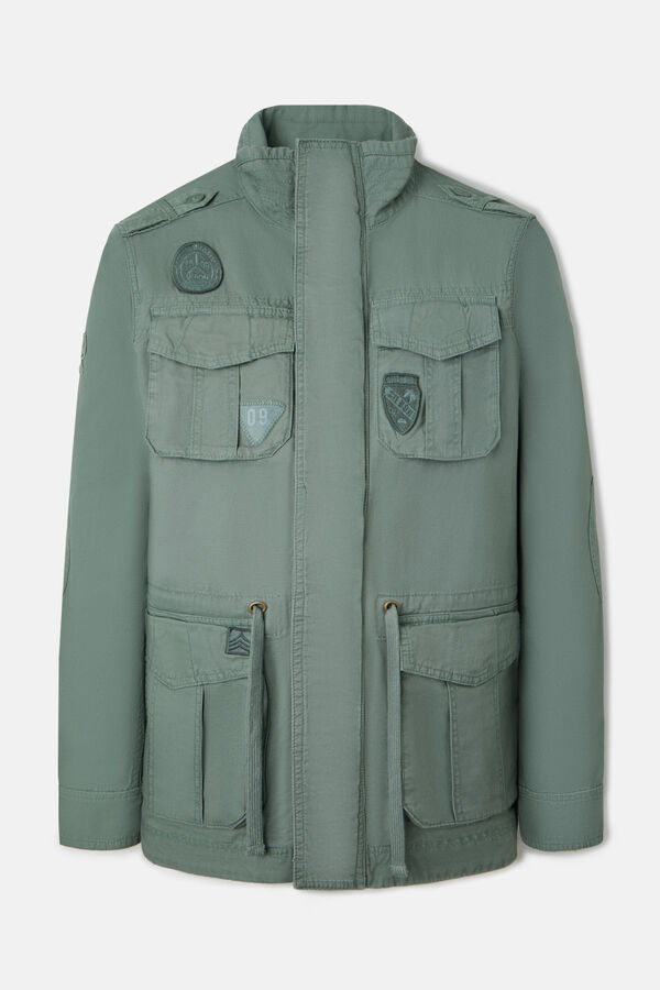 Silbon Parka military garment dye Verde