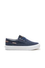 Spagnolo Zapatillas naúticas de lona con cordones Azul marino