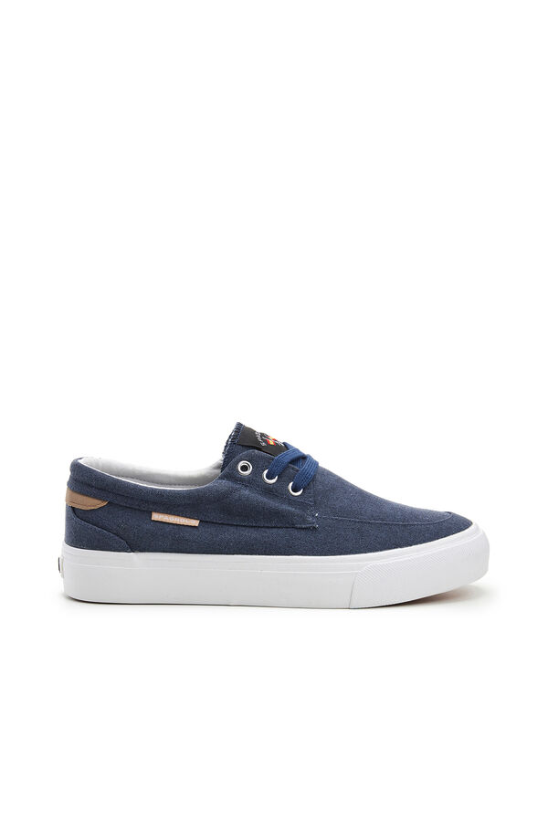 Spagnolo Zapatillas naúticas de lona con cordones Azul marino