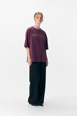 Object Text printed T-shirt Purple