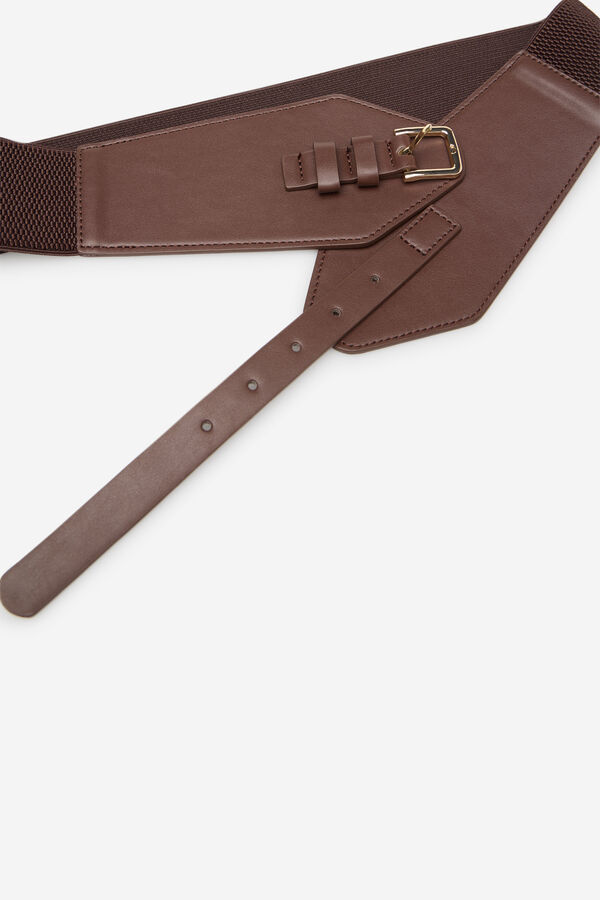Cortefiel Soft sash belt Brown