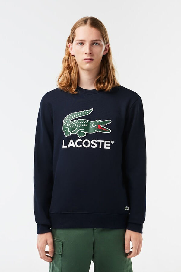 Lacoste Sudadera Lacoste en felpa de algod&oacute;n de corte cl&aacute;sico Azul marino