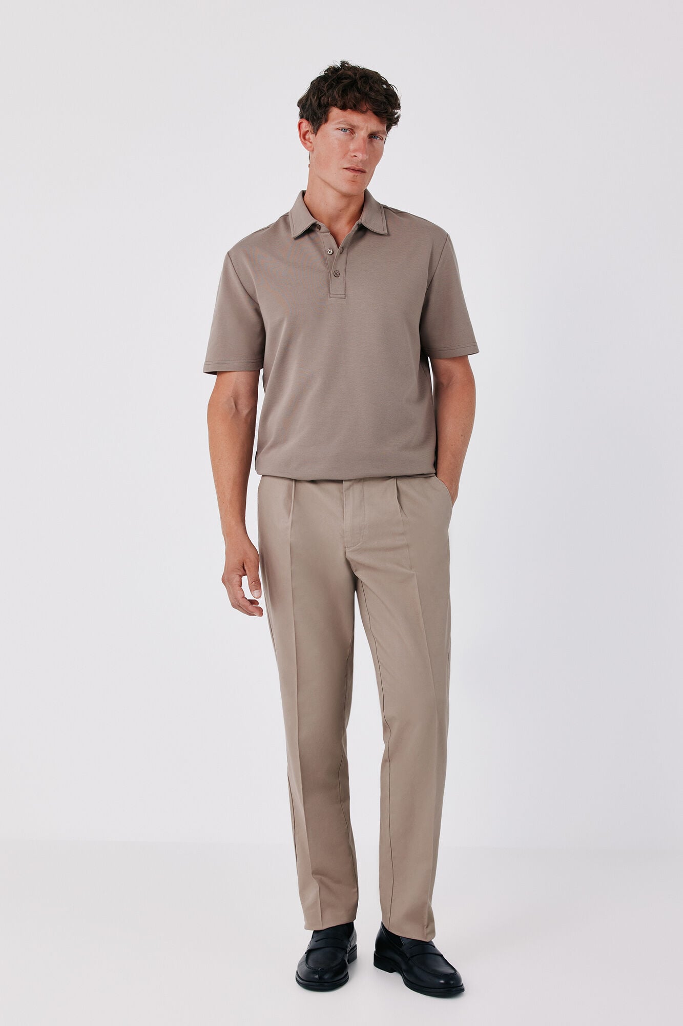 Cortefiel Ottoman structure polo shirt