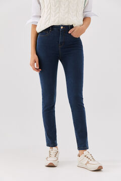 Cortefiel Sensational fit jacquard skinny Blue jeans