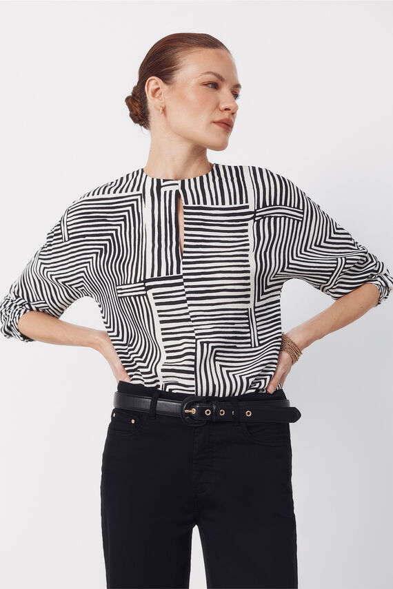 Top estampado