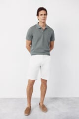 Cortefiel Chino Bermuda shorts White