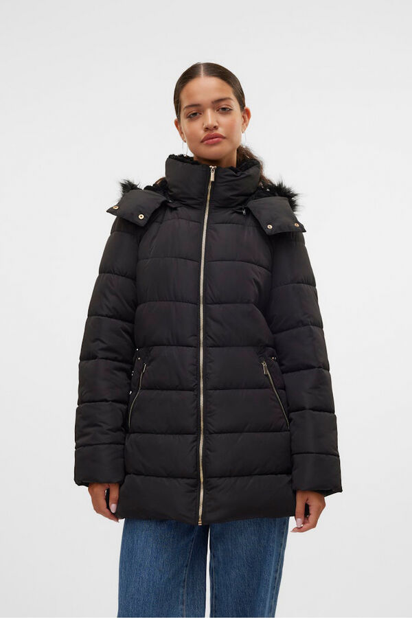 Vero Moda Casaco midi sobretudo  Preto