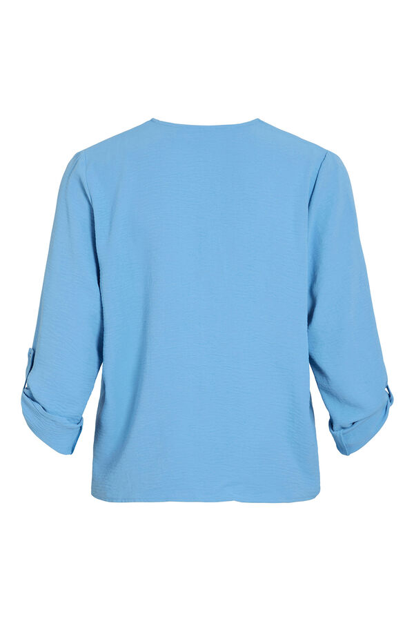 Vila blusa manga 3/4 Azul
