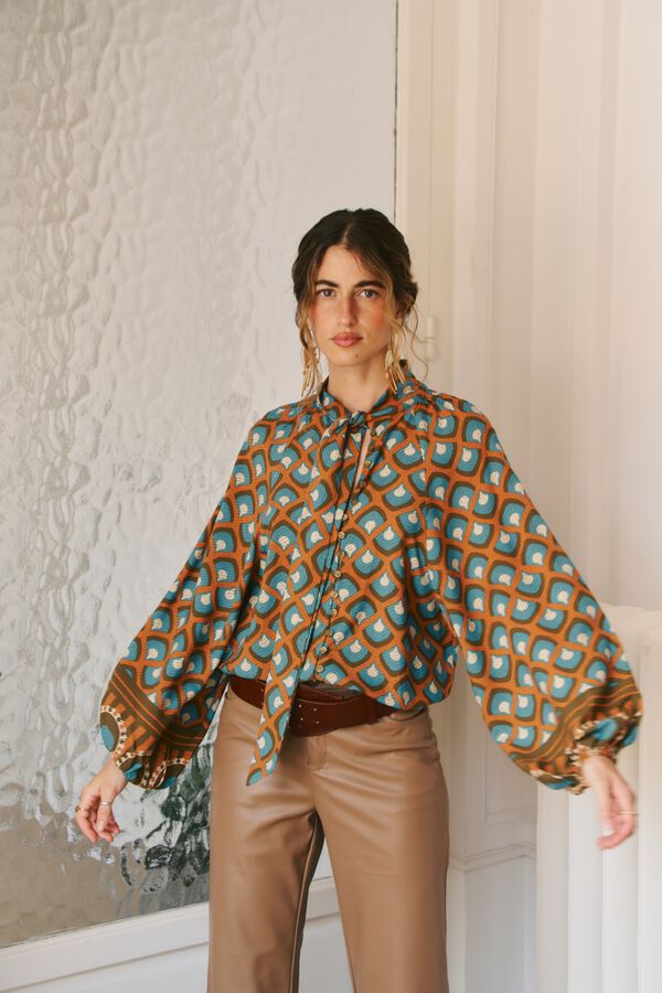 Jaase Blusa fluida Bianca Multicolorido