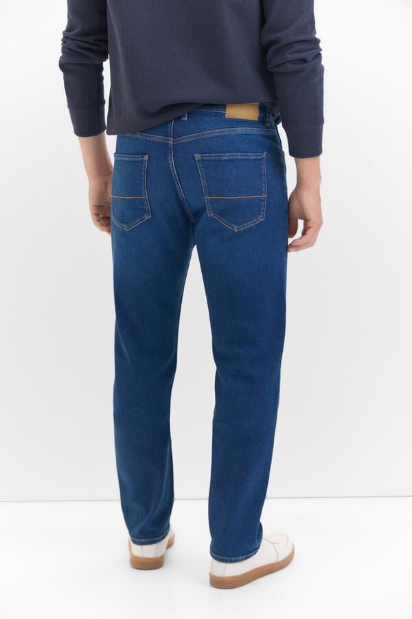 Cortefiel Regular fit dynamic jeans Blue