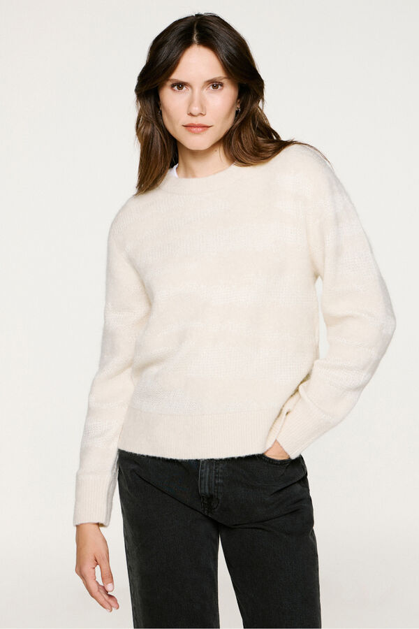 Selected Camisola de laçada de alpaca Tostado