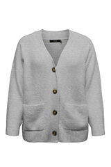 Vero Moda Curve Casaco de malha de malha curva Cinzento
