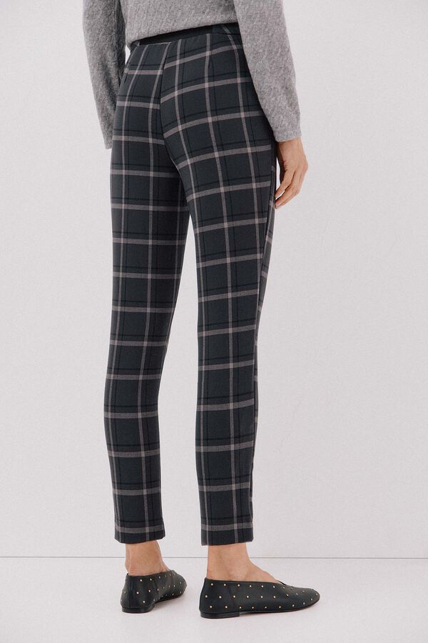 Cortefiel Comfort stretch pants Printed grey