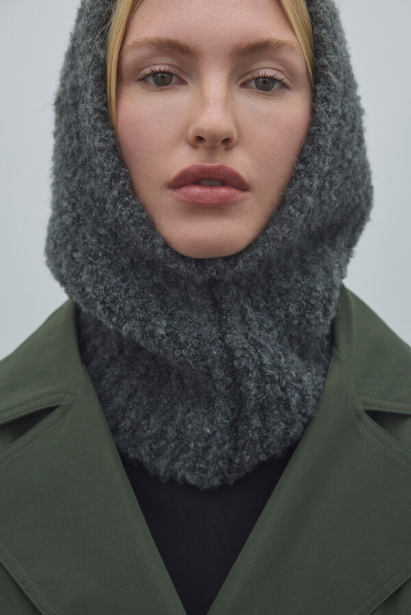 Vila Balaclava de lã Cinzento