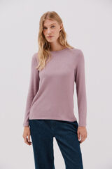 Cortefiel Basic crew neckline t-shirt Lilac
