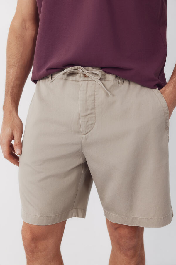 Cortefiel Bermuda laces Beige