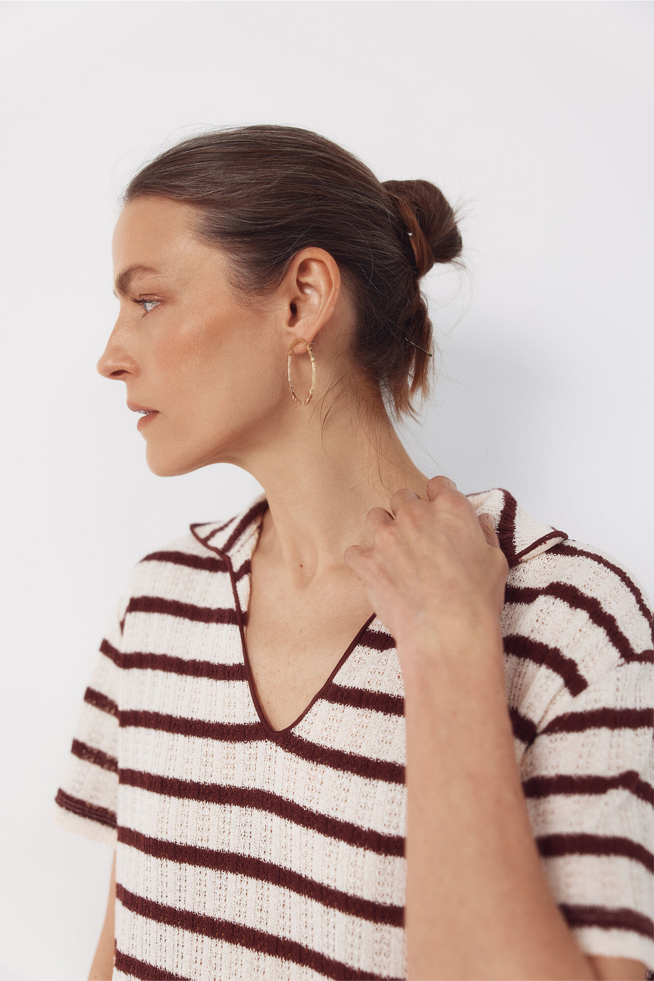 Cortefiel Polo shirt with striped structure