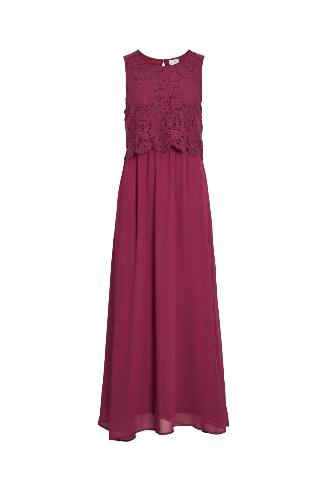 Vila Vestido comprido de festa com renda