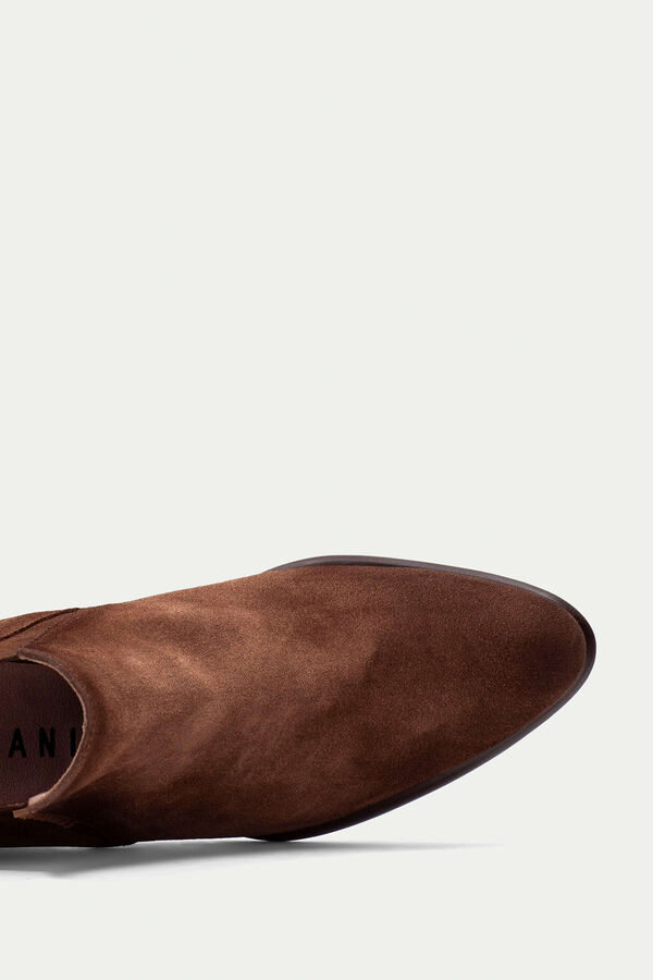 Hispanitas Botins Chelsea Verona bico fino Castanho