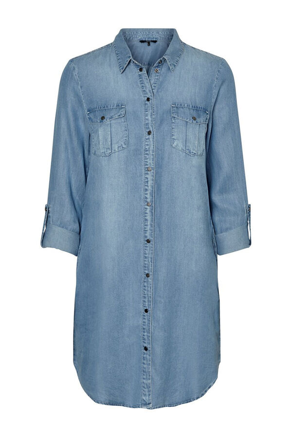Vero Moda Vestido denim de manga comprida Azul