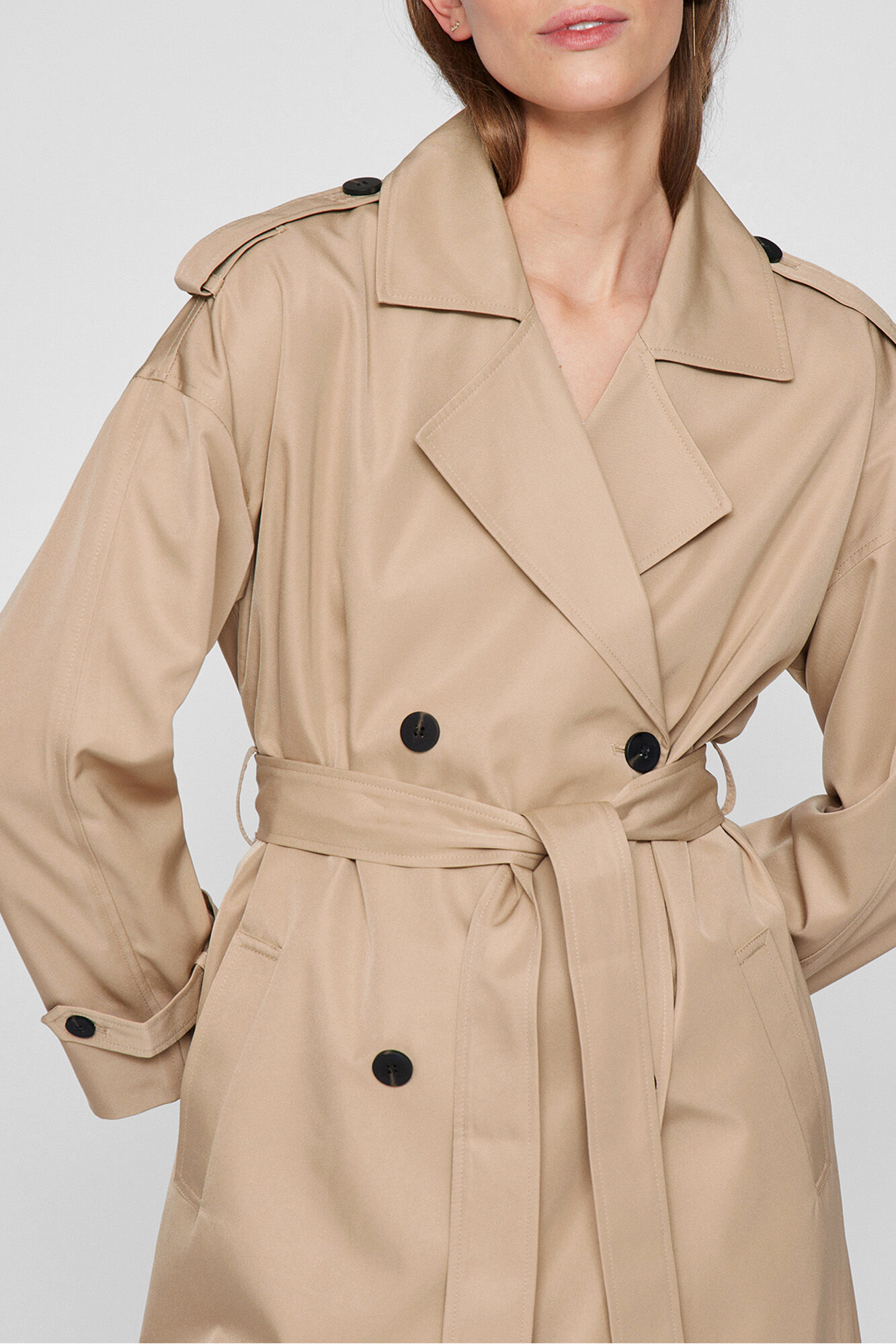 Vila Gabardina longo com n&oacute;s