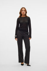 Vero Moda Calça de terno listradas Preto