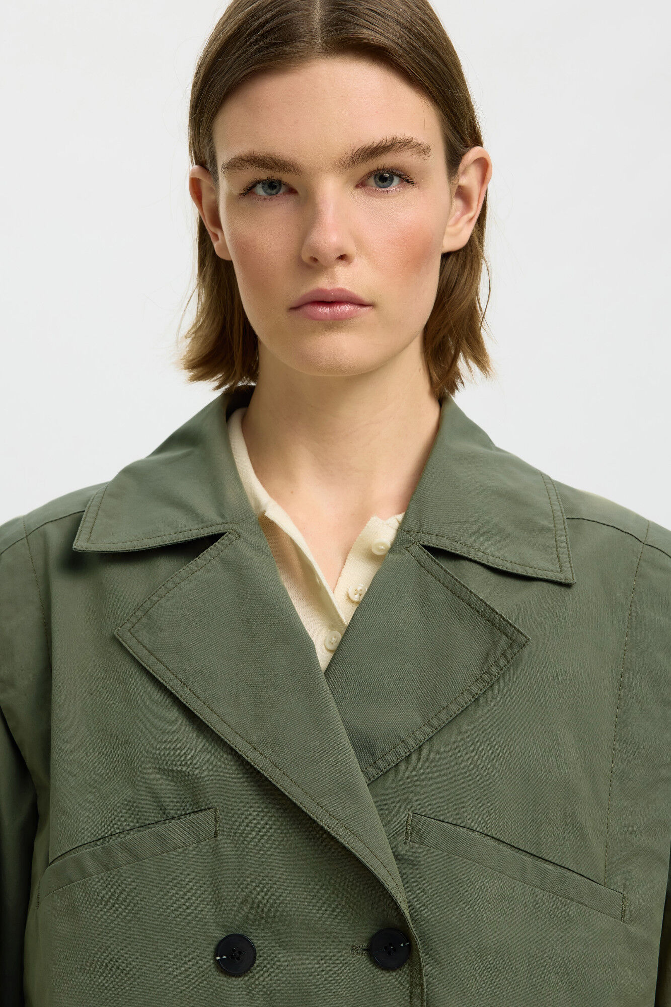 Selected Blus&atilde;o bomber cruzado